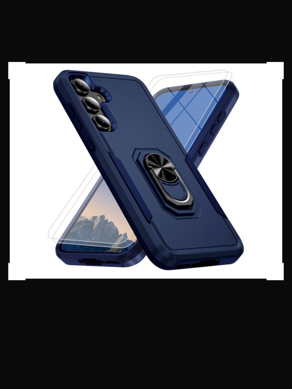 Samsung Galaxy Phone Case Dark Blue A56 15’ Military Grade Drop Glass Protection